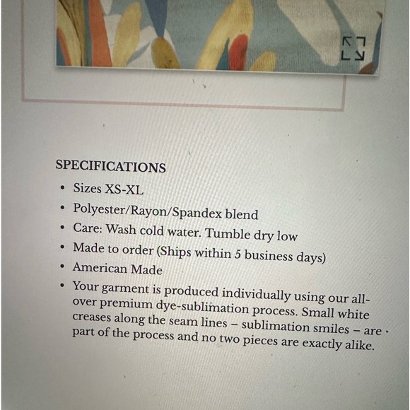 Whimsy Rose Tunic XL - Picture 9 of 9